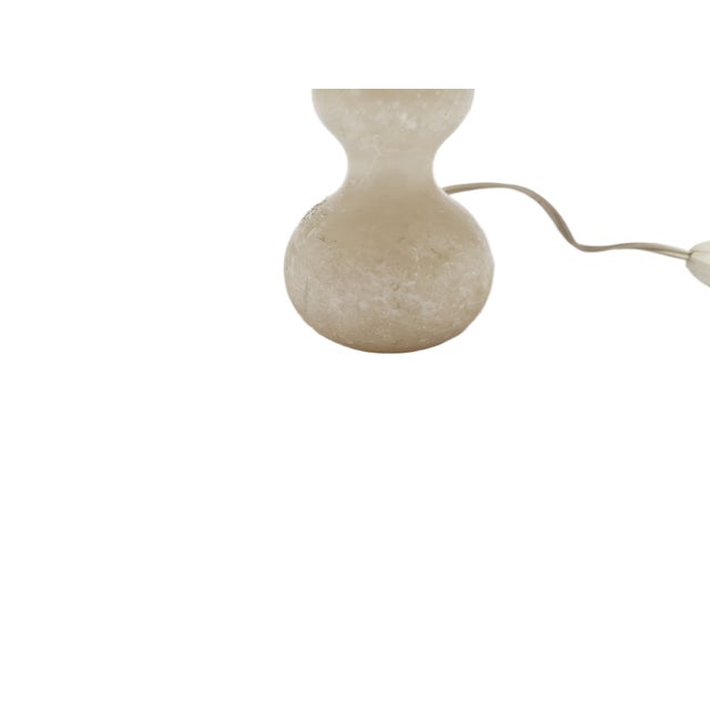 Art Deco Alabaster Bedside Lamp, Belgium, 1950s For Sale - Image 4 of 9