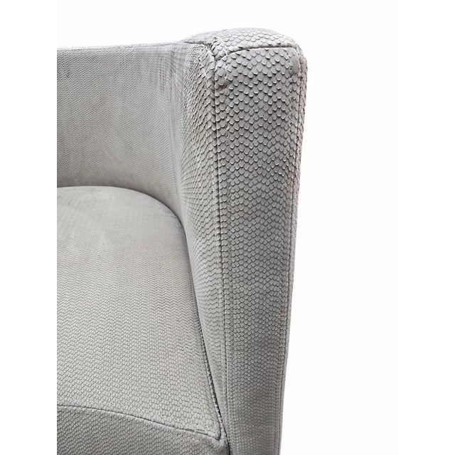 Mid-Century Modern MCM Barrel Back Lounge Chairs Newly Reupholstered - Pair For Sale - Image 3 of 12