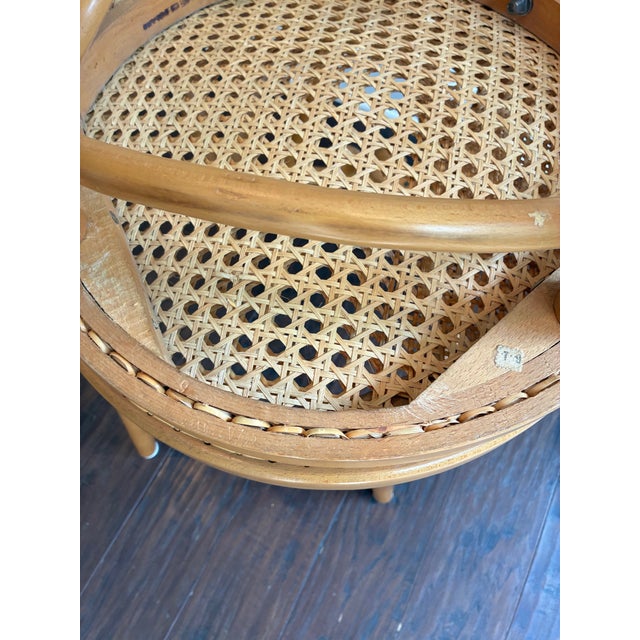 Vintage 1960s Mid-Century Radomsko Thonet Style "Sweetheart" Bentwood Cane Chairs - A Pair For Sale - Image 15 of 17