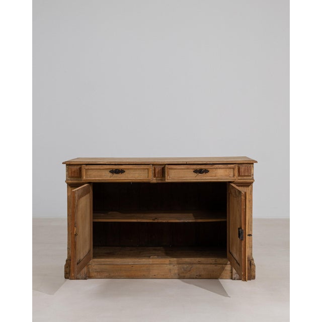19th Century France Antique White Wood Storage Cabinets & Cupboards For Sale - Image 4 of 10