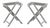 Spisani Italian Clear Acrylic Folding Tables, Pair For Sale
