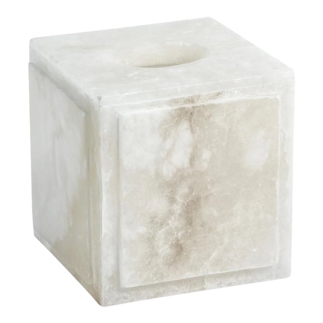 Cremona Alabaster Tissue Box Cover For Sale