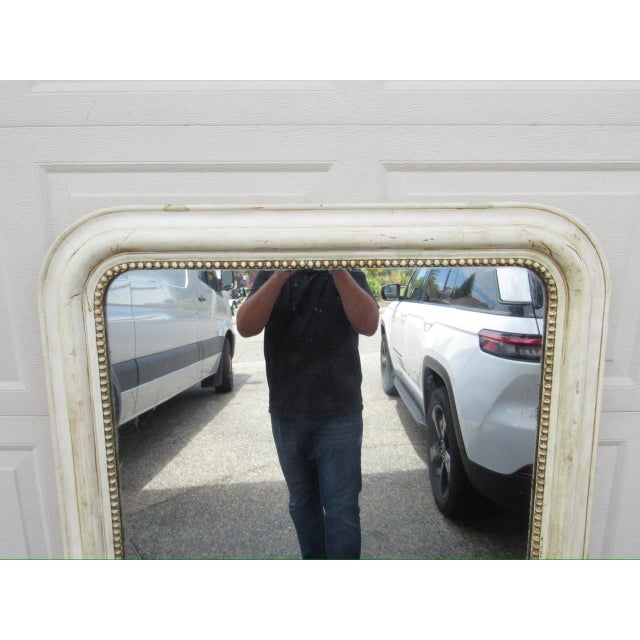 Antique French Painted Louis Philippe Mirror For Sale - Image 16 of 16