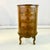 English 1980s British Colonial Ralph Lauren Style Round Herringbone Cane & Wood Cabinet, 4 Drawers For Sale - Image 3 of 16