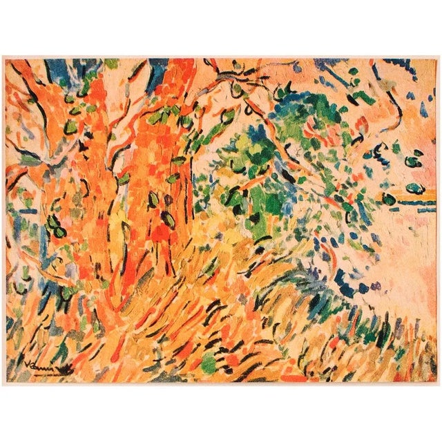 1948 After Maurice De Vlaminck, "The Platanes" Second Edition Parisian Offset Lithograph For Sale In Dallas - Image 6 of 8