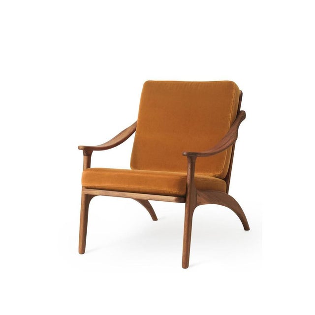Contemporary Lean Back Lounge Chair in Teak by Warm Nordic For Sale - Image 3 of 14