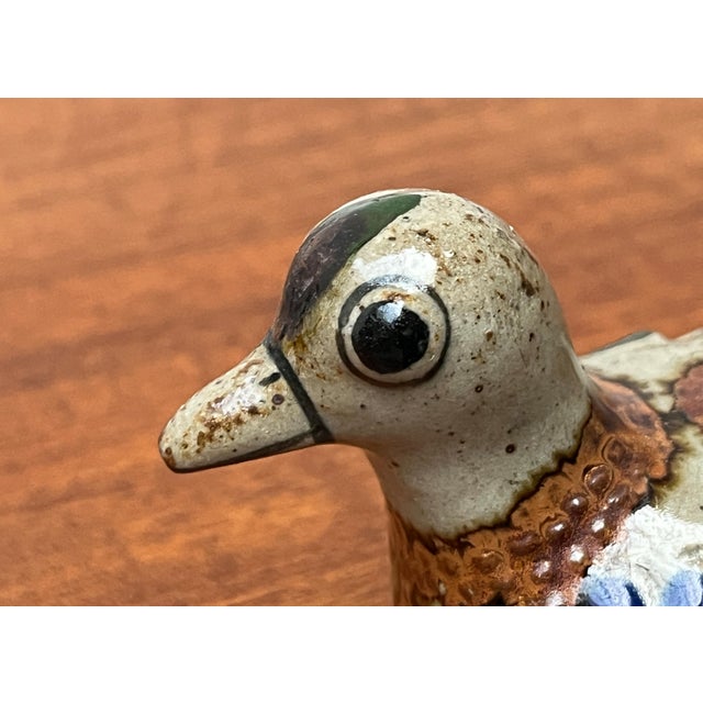 Vintage Mexican Handpainted Duck Figurine by Jorge Wilmot Tonala, 1970s, in Very Good conditions. Designed 1970 to 1979...