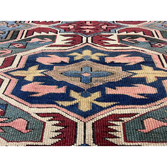 Asian Antique Fine Antique Caucasian Kuba Rug 3’7” X 5’1” For Sale - Image 3 of 6