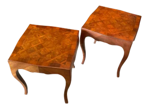 1950s Italian Tables With Cabriolet Legs - a Pair