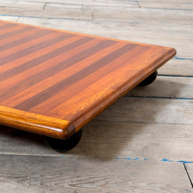 Wooden Model Pianura Low Table by Mario Bellini for Cassina, 1970s For Sale - Image 3 of 7