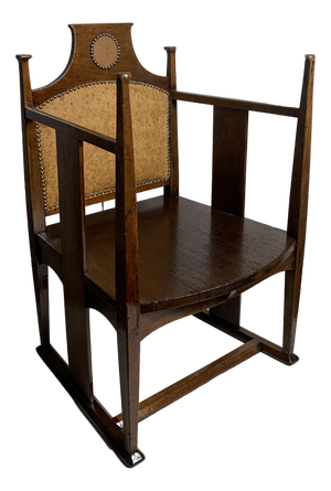 Arts and Crafts William Birch Chair by Eg Punnett for Liberty & Co., 1900s