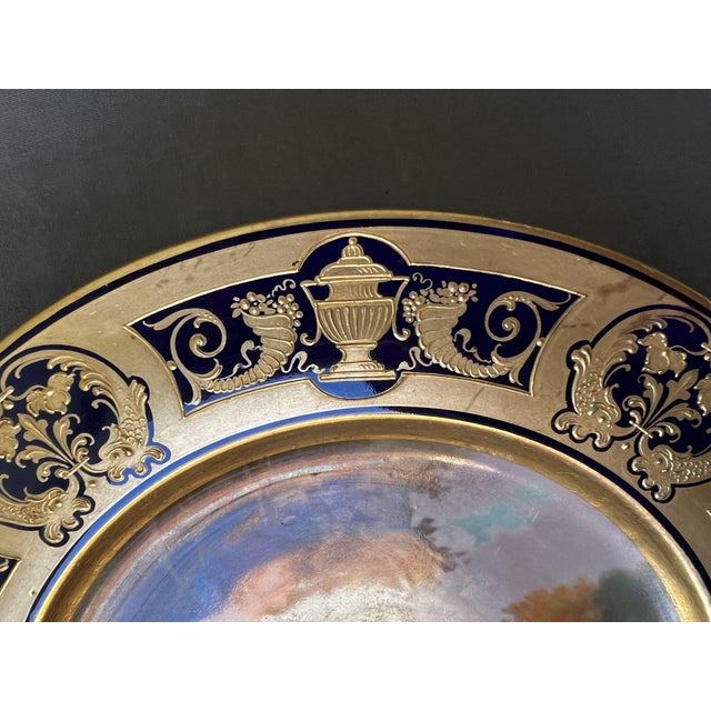 Porcelain Plate by Ernst Wahliss and by R. Pohl for Turn, Vienna, Austria, 1900 For Sale - Image 4 of 10