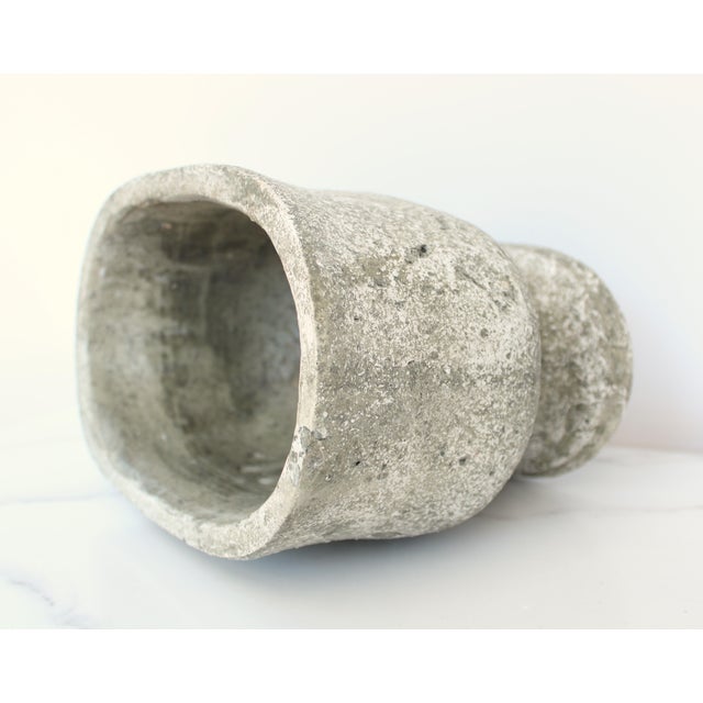 Rustic Pottery Cache Pot/Planter/Faux Stone Matt For Sale - Image 3 of 4