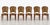 Brown Set of 6 French Louis XVI Style Fruitwood Dining Chairs Scalamndre Tiger Velvet For Sale - Image 8 of 8