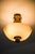 Gold Modern Scandinavian Ceiling Lamp in Brass and Opaline Glass by Paavo Tynell, 1950s For Sale - Image 8 of 11