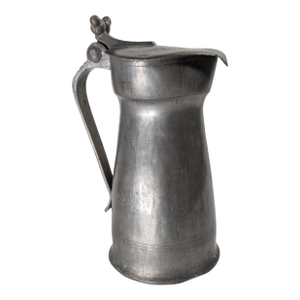 19th Century Continental European French or English Pewter Pitcher