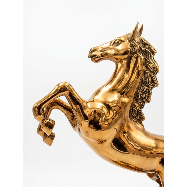 Mid-Century Modern Mid-Century Modern Rearing Horse by Motta, 1970s For Sale - Image 3 of 18