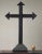 Early 20th Century Large Antique Hand Carved Tramp Art Cross on Pedestal (16 Layers) For Sale - Image 5 of 11