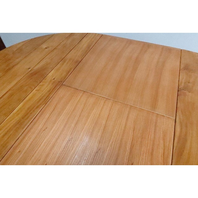 Wood Table with Integrated Extension attributed to Maison Regain, 1980s For Sale - Image 12 of 18