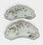 Late 19th Century Victorian English Alfred Meakin Crescent Semi-Porcelain Bone Dishes With Scalloped Rims, Gold Trim, Floral Pattern - Pair For Sale - Image 12 of 12
