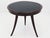 Paolo Buffa 3-Legged Center Table with Swivel Top in Walnut and Leather by Paolo Buffa, Italy, 1940s For Sale - Image 4 of 9