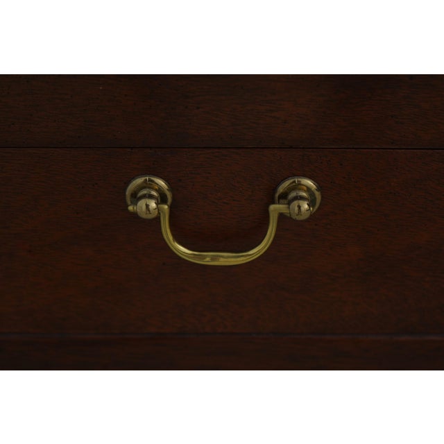 Baker Mahogany Inlaid Lidded Box on Stand For Sale - Image 14 of 17