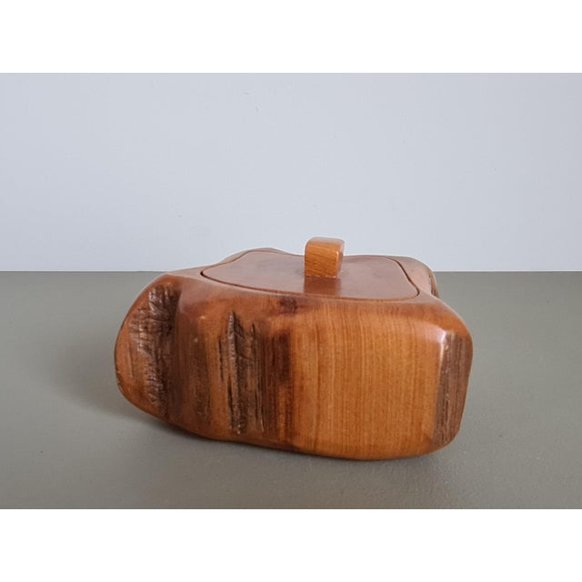 Vintage French Wooden Box in style of Alexandre Noll, 1950 For Sale - Image 7 of 17