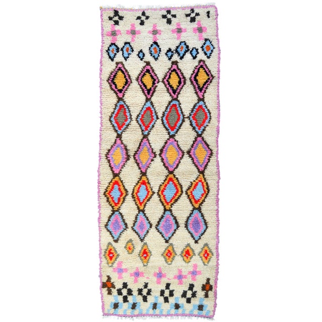 Mid 20th Century Vintage Moroccan Runner - 8'6'' X 3'1' For Sale - Image 9 of 9