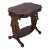 Italian 1 Drawer Carved Figural Mahogany End Table For Sale