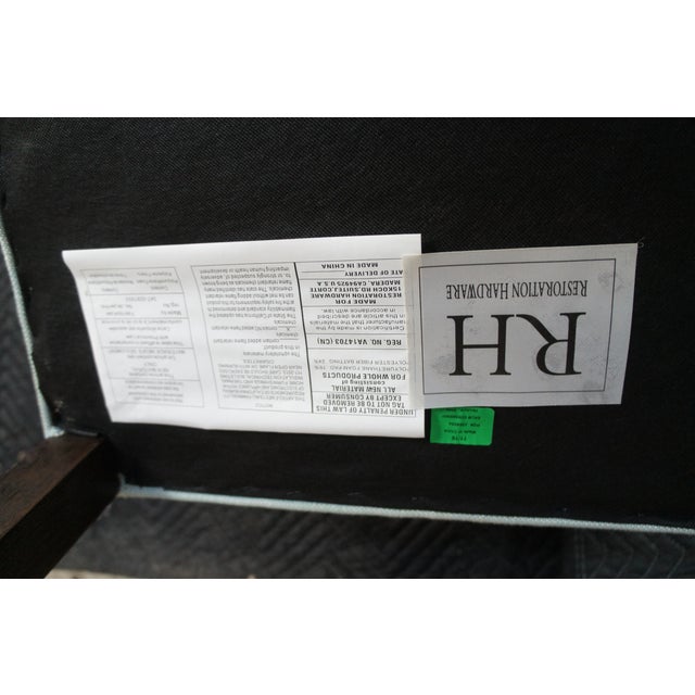 Textile 3 Restoration Hardware Rh Martine Tufted Blue Bar Counter Stools 42" For Sale - Image 7 of 14