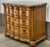 From the Hills of Tuscany collection by Thomasville, this nightstand has a serpentine front with antiqued brass swing...