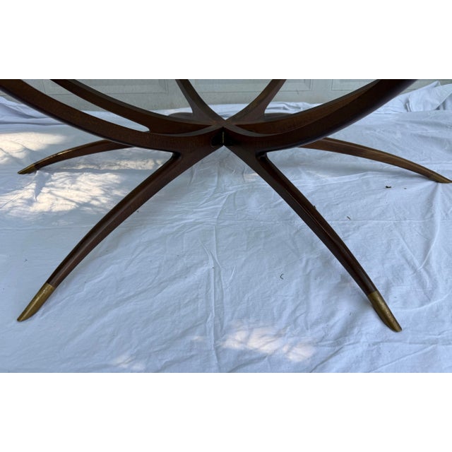 Wood Mid 20th Century Danish Mid Century Modern Spider Leg Coffee Table For Sale - Image 7 of 10