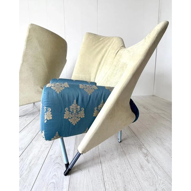 Blue Set of Torso Armchairs by Paolo Deganello for Cassina, 1982 For Sale - Image 8 of 13