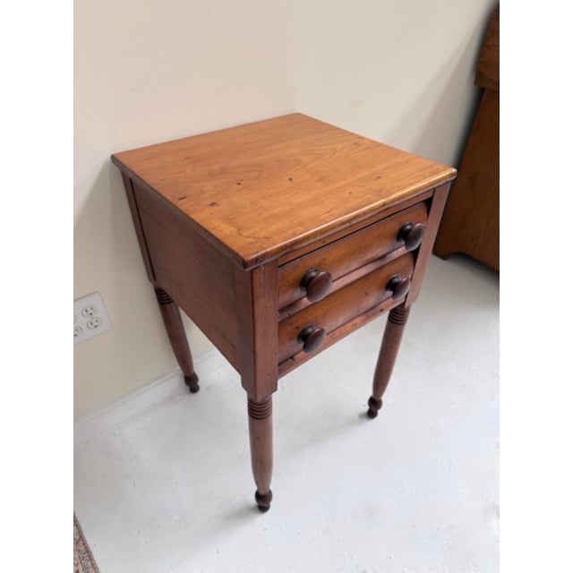 American Mid 19th Century Federal Style Pine Stand For Sale - Image 3 of 10