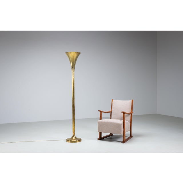 1950s Brass Luminator Floor Lamp by Marcello Piacentini, 1950s For Sale - Image 5 of 12