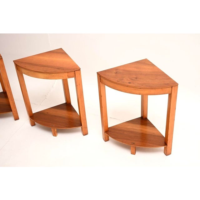 Art Deco Nesting Tables in Figured Walnut, 1930, Set of 4 For Sale - Image 10 of 11