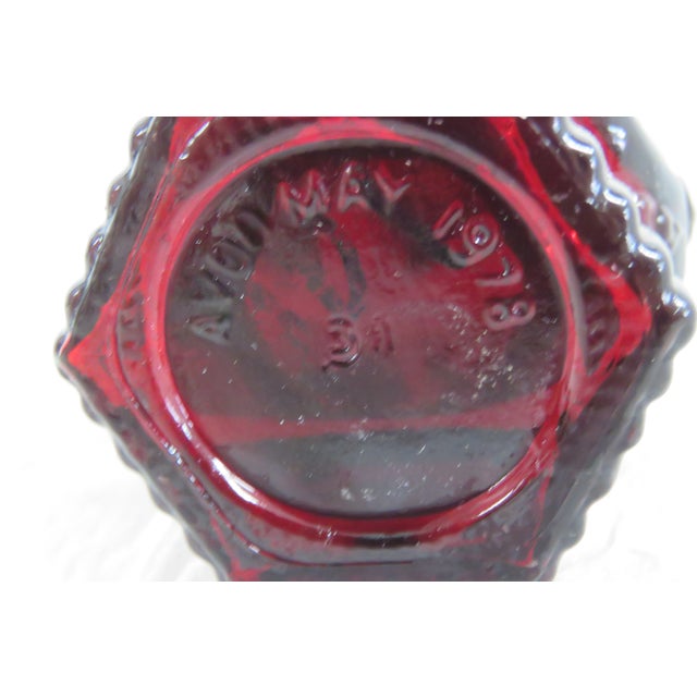 Avon Cape Cod Collection Ruby Red Glass Salt and Pepper Shakers 2pc Pair 4986b For Sale - Image 9 of 16