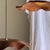 Large Flat Wavy Leaf-Shaped Teak Pendant Light with Floral Design For Sale - Image 6 of 11