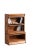 Crafters and Weavers Mission 3 Stack Oak Barrister Bookcase - Beveled Glass - Michael's Cherry For Sale In Chicago - Image 6 of 8