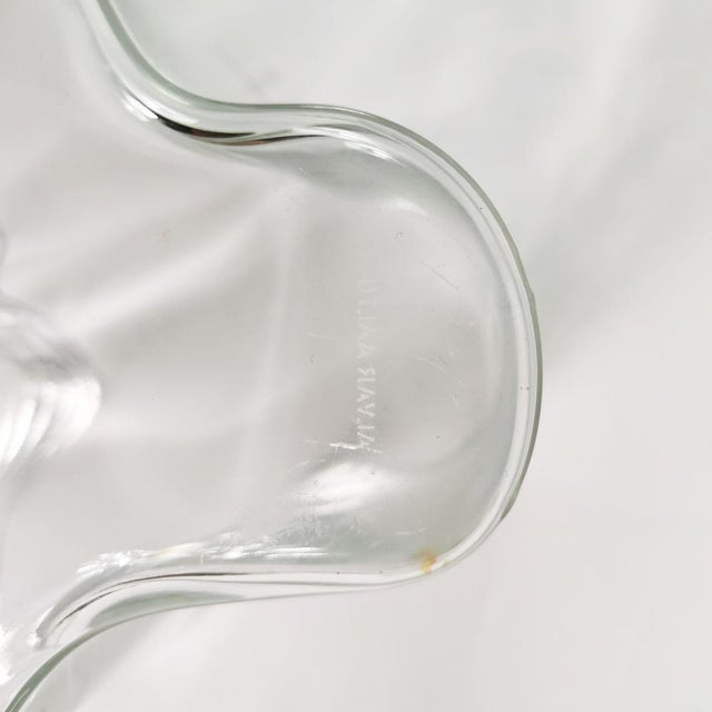 Mid-Century Vases in Glass by Alvar Aalto, Finland, 1980s, Set of 2 For Sale - Image 10 of 17