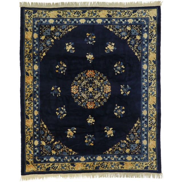 Antique Chinese Peking Rug - 08'02 x 09'09 For Sale - Image 10 of 10