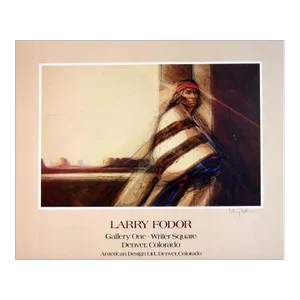 Larry Fodor Hand Signed Gallery Exhibition Poster "Dineh #2"