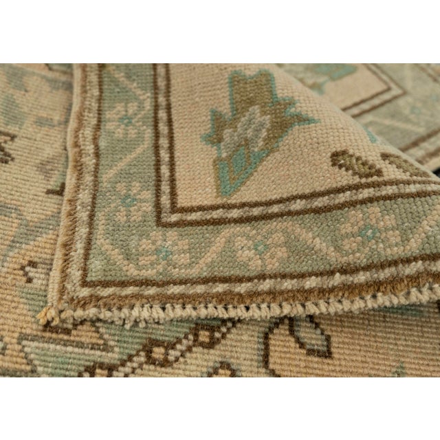 Turkish Mini Rug Oriental Hand Knotted Vintage Rug 1'9" x 3'7" #21073 For Sale In Houston - Image 6 of 8