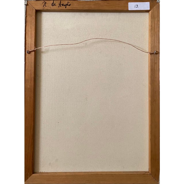 2000 - 2009 Nick de Angelis, Mixed Media Collage Oil Painting Futuristic Abstract Expressionist Machine Art, 2000 For Sale - Image 5 of 6