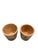 2000 - 2009 A Pair of Vintage Hand-Painted Ivy Teak Wood Cache Pots For Sale - Image 5 of 12