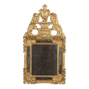 18th Century French Regence Gilded Parclose Mirror