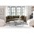 Your living space deserves something special. This cocktail table set is a gorgeous addition, with a hand-textured metal...