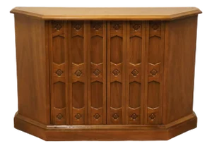 Drexel Furniture Esperanto Collection Spanish Mediterranean 44" Accent Entryway Console Cabinet 481-442