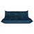 Togo 3-Seater Sofa in Teal Velvet by Michel Ducaroy for Ligne Roset For Sale - Image 3 of 7