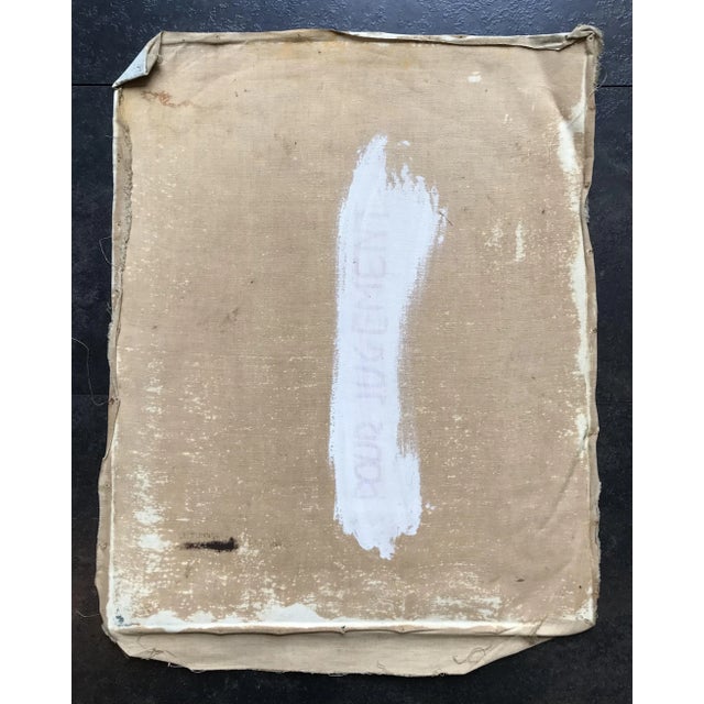 Textile Isaac Charles Goetz, Le Tunnel, 1938, Oil on Canvas For Sale - Image 7 of 8